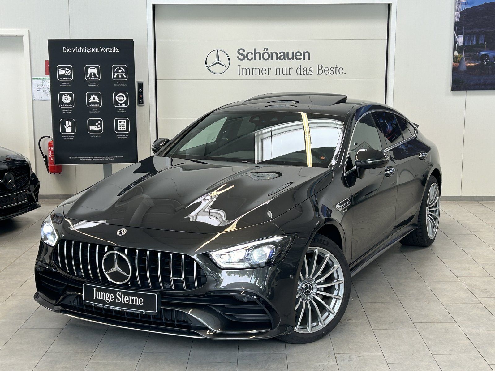 Fahrzeugabbildung Mercedes-Benz GT 43 DISTR.+MBEAM+HUD+MEMORY+SHD+360°+SHZPLUS