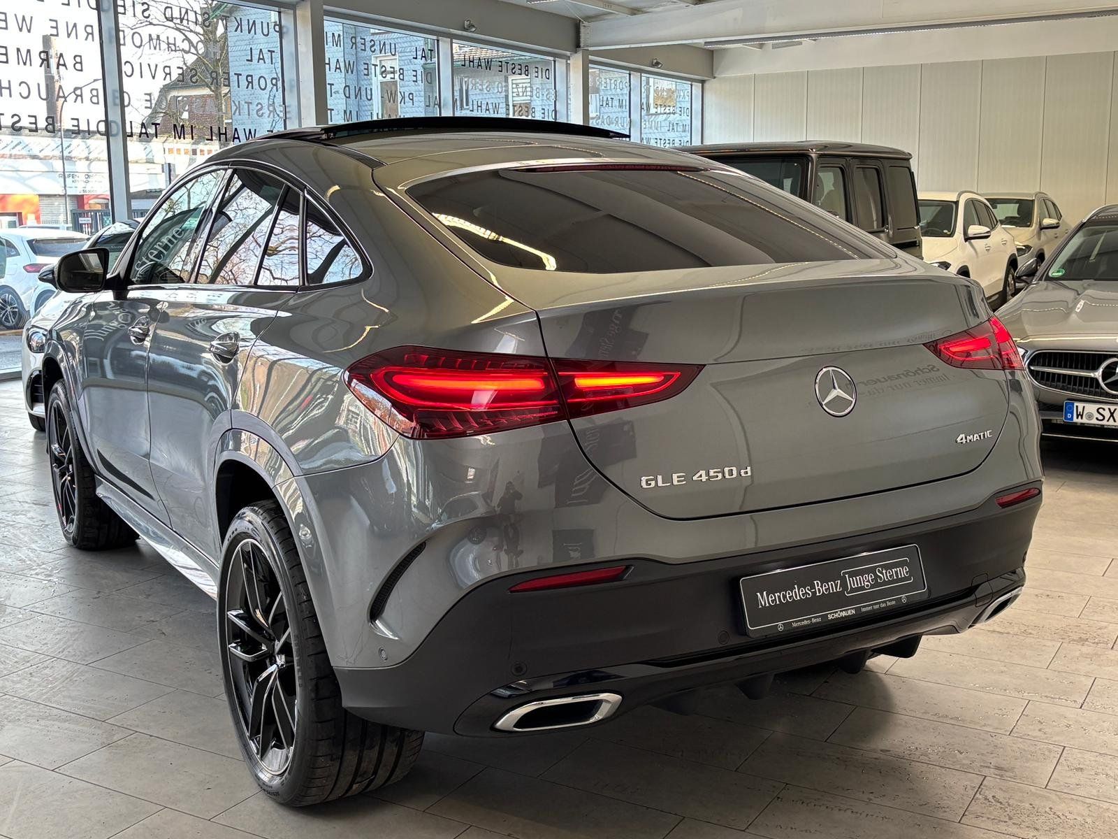 Fahrzeugabbildung Mercedes-Benz GLE 450d 4M Coupé AMG+AIRMATIC+PANO+HUD+AHK+BURM
