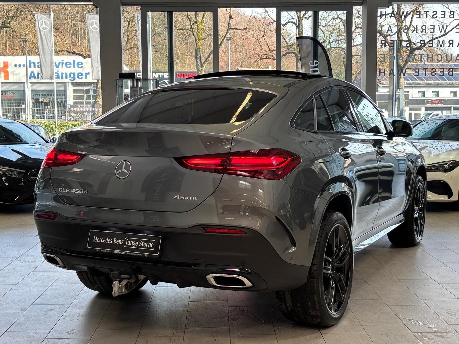 Fahrzeugabbildung Mercedes-Benz GLE 450d 4M Coupé AMG+AIRMATIC+PANO+HUD+AHK+BURM