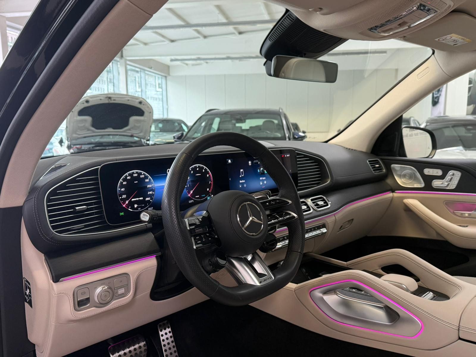 Fahrzeugabbildung Mercedes-Benz GLE 53 4M+ AMG NAPPA BEIGE+AHK+PANO+BURM+STDHZ