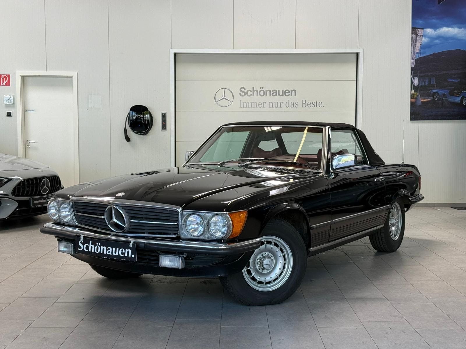 Mercedes-Benz 450SL R107 CABRIO LEDER ROT+KLIMA